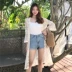 Mùa hè mới Hàn Quốc phiên bản của phần dài ren cardigan của phụ nữ quần áo chống nắng bãi biển khăn choàng coat voan sợi điều hòa không khí áo triều Áo sơ mi chiffon ren