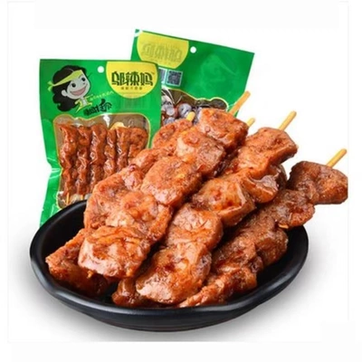 10袋包邮邬辣妈素牛肉丸85g/袋 辣条面筋豆干制品怡冠园