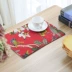 Các tấm bếp dao kéo mới Trung Quốc bát mat mat bảng nồi mat chống nóng vải bông placemat ins gió - Khăn trải bàn Khăn trải bàn