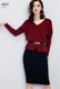 Áo dệt kim CHIC áo sơ mi ngắn tay dơi nữ 2018 thu đông mới phiên bản Hàn Quốc của áo len dài tay rộng rãi - Áo len cổ chữ V