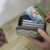 Thẻ nhỏ túi người đàn ông và phụ nữ Hàn Quốc dễ thương cá tính mini ngân hàng thẻ tín dụng dung lượng lớn đa chức năng điều khiển của giấy phép holster