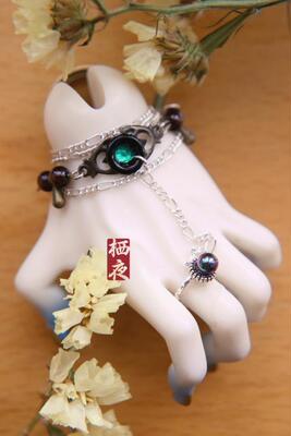 taobao agent [Qiye Building] BJD baby uses ancient style costume accessories-ring bracelets integrated [candle] 3 points/uncle