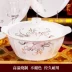 Jingdezhen Jinfen Shijia Bone sứ DIY Kết hợp miễn phí Cơm bát đĩa Bát bát bát súp dao kéo