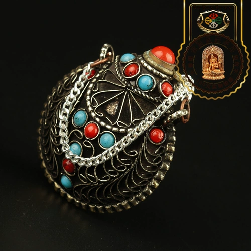 Подвеска ручной работы, медная сапфировая рубиновая портативная инкрустация камня