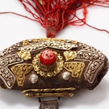 Тибетские красные тибетские пожарные пожарные национальные характеристики традиционные антикварные антикварные камень собирают старый объект примитив