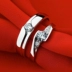 Châu âu và Mỹ thời trang đơn giản nam giới và phụ nữ vài vòng một cặp simulated kim cương wedding ring sinh viên nhẫn pnj nữ Nhẫn