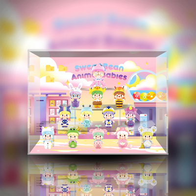 taobao agent 【Move】Bubble Mart Little Sweet Bean Animal Baby Series Tide Blind Blind Special display box