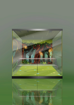 taobao agent [Can't move] Crystal Hedgehog Tangent Crystal Village Series 9 -person display box