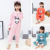 Đồ ngủ trẻ em một mảnh mùa xuân và mùa thu cotton dày cho bé dịch vụ nhà kích thước lớn mùa thu và mùa đông bé trai và bé gái bodysuit Áo liền quần