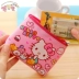 Dễ thương cartoon kitty coin purse trẻ em sáng tạo của cô gái dây kéo ví nhỏ xách tay vải túi đồng xu