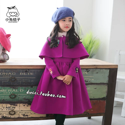 Осенний комплект, ретро платье с рукавами, наряд маленькой принцессы, плащ, 2019, длинный рукав, китайский стиль