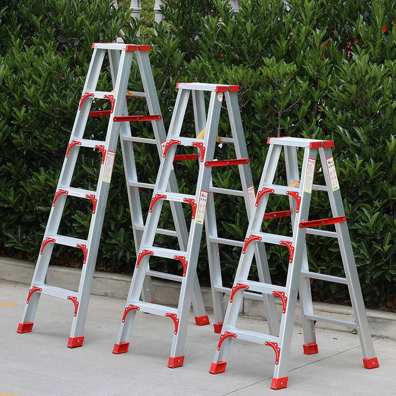 梯子加宽加厚包邮铝合金双侧工程家用人字梯折叠扶梯阁楼梯