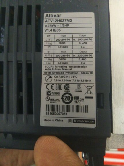 Schneider Ac Driver Brand New ATV12H037M2