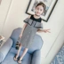 Trang phục trẻ em 2019 Mùa hè Cô gái mới Váy Big Boy Cô gái Hàn Quốc Cô gái đại dương lệch vai Váy công chúa - Khác