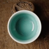 [В поисках тао] Кубка Blosm Cup Longquan Celadon Ceramic Tea Set Cup Master Kiln Powder Green Tea Cup Master Cup
