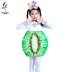 Cô gái sành điệu nhỏ thứ chín của cô gái sành ăn trang phục rau và trái cây mẫu giáo catwalk trình diễn trang phục Trang phục