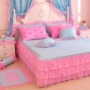 Phiên bản Hàn Quốc của polka dot công chúa ren hoạt động bông giường váy cotton giường chăn ga trải giường - Váy Petti giường váy