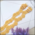 [Ren Handmade Bảo tàng] Ren vai Strapless Strapless điều chỉnh đồ lót đàn hồi dây đeo vai màu vàng Vai tráng