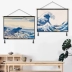 bức tranh gió Nhật Bản ukiyo-e tấm thảm vải treo vải nền hộp mét sơn trang trí các tấm mái hiên phòng khách - Tapestry thảm treo tường hình cô gái	 Tapestry