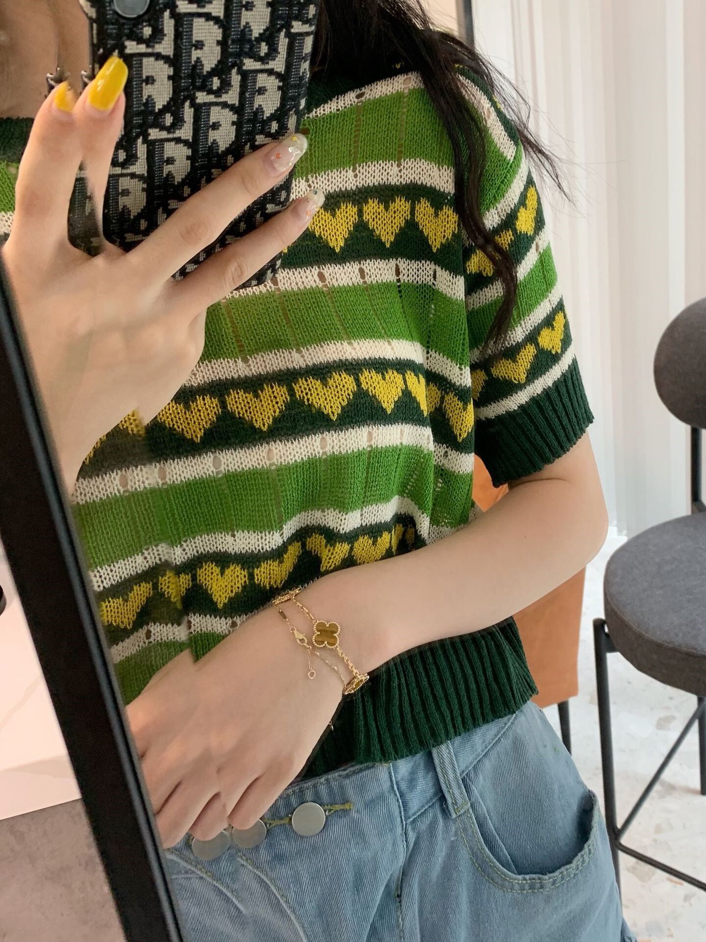 chic trendy slimming ripped jeans for women 2021 Spring and Autumn, Hyuna style 9-inch pants from Dongdaemun, South Korea Item Picture