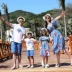 2018 mùa hè gia đình trang bị một gia đình ba bên bờ biển gia đình nhà kỳ nghỉ lãng mạn tuần trăng mật thời trang của phụ nữ ăn mặc quần áo trẻ sơ sinh Trang phục dành cho cha mẹ và con