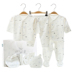 Cotton sơ sinh quần áo đặt hộp quà tặng 0-3 tháng 6 trăng tròn vừa sinh ra sơ sinh bé mùa hè bé nguồn cung cấp Bộ quà tặng em bé