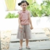 Quần áo trẻ em Hanfu bé gái phù hợp với trang phục mùa hè nước ngoài 2019 mới hè bé gái bé gái hai mảnh xu hướng quốc gia - Phù hợp với trẻ em Phù hợp với trẻ em