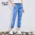 Quần jeans nữ hàng chục thời trang hè 2019 mới Yalida quần màu sáng Harlan mỏng phần chín quần - Quần jean quần jeans nữ Quần jean