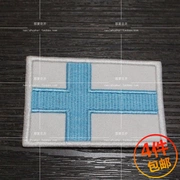 Phần lan cờ armband dán vải, thêu nhãn dán, chương Velcro thêu chương epaulettes có thể được tùy chỉnh