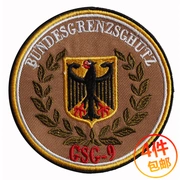 Đức * GSG9 thứ chín lữ đoàn armband dán vải thêu dán nhãn dán chương Velcro thêu chương epaulettes có thể được tùy chỉnh
