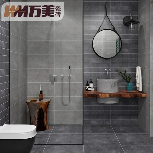 Wanmei Tiles Grey Kitchen Room Настенная кирпичная кирпичная кирпичная кирпичная балкон -балкон Анти -Слип Плитка 300x600