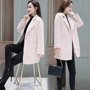 Áo len ngắn vóc dáng nữ mùa thu đông 2019 phiên bản mới của phụ nữ Hàn Quốc áo khoác len màu trơn giản dị - Áo Hàn Quốc