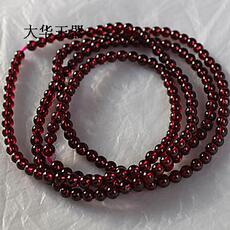 Украшения на руку 天然石榴石手链 手串 4mm