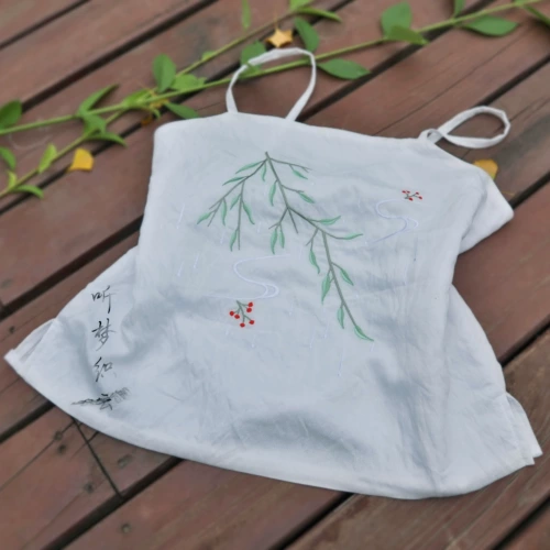 Ханьфу, топ с чашечками, топ без лямок, с вышивкой, китайский стиль