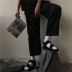 Han Kiều ~ giày nam thời trang hoang dã dép giản dị tối màu retro giày đi biển Giày đế dày dày giản dị kéo mát - Sandal