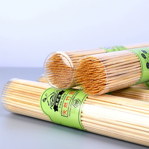 Барбекю бамбуковая виза одноразовая виза для 30 см*160 шампущики шашлыки шашлыки шашлыки, острые горячие знаки барбекю