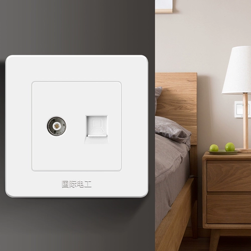 [TV Computer] Международный электрик 86 настенный переключатель разъема рассеяния