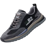 Кожаная обувь, мужская модная повседневная обувь из натуральной кожи, универсальная уличная спортивная обувь для бега на плоской подошве, мужская дышащая модная обувь с защитой от запаха