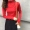 Áo cổ cao cộng với áo nhung nhung nữ mùa thu đông 2018 mới du học Hàn Quốc hoang dã áo thun dài tay màu thủy triều