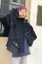 Lông cừu sang trọng cổ áo khâu len áo khoác nữ mùa đông sinh viên Hàn Quốc lỏng lẻo dày ấm áo đầu máy thủy triều
