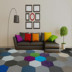 Văn phòng thảm PVC chống cháy mosaic vuông thảm 50X50 billiard phòng khách sạn phòng khách sàn phòng ngủ mat bảo vệ môi trường Thảm