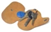 Biểu tượng tròn nhỏ thời trang đơn giản phụ nữ da túi chìa khóa nam túi khóa xe chìa khóa túi da đầu tiên ví đựng móc khóa Trường hợp chính