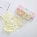 6 Đồ lót Huazhu của phụ nữ cotton cao cấp cỡ lớn cotton của mẹ trung niên và cuối tuổi quần màu in ngắn - Giống cái