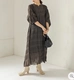 CAPRICIEUX LEMAGE Nhật Bản đơn thương hiệu đắt tiền của phụ nữ mùa xuân mới thời trang dài váy xếp ly 0015 - Sản phẩm HOT