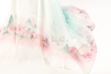 Весеннее шифоновое ханьфу, ткань, градиент, плиссированная юбка