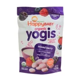Американская покупка HappyBaby Jubilee Organic йогурт молоко -черничный смешанный удар ягода 28 г детские закуски
