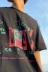 CAVEMPT C.E DUSTBIN T mùa hè thương hiệu thủy triều Nhật Bản họa tiết ba chiều in họa tiết áo thun tay ngắn - Áo phông ngắn