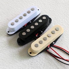 Звукосниматель 东礼电吉他配件st单线圈黑色6mm加大音点铝镍钴5号白色拾音器一套