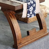 Бесплатная доставка Antique Elm Cricket Table Столковое дерево татами кофейное столик для бухгалкого балкон балкон маленький стол минималистская платформа с низким чаем.