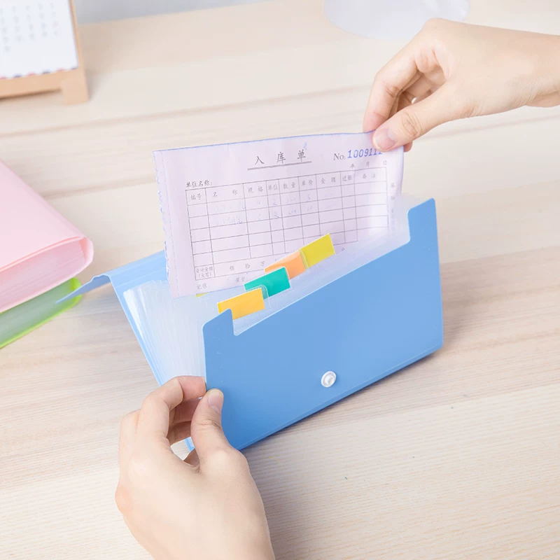 Cute stationery, small organ for documents, organizer bag